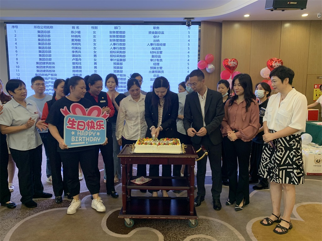 2023年第二季度员工生日会